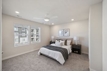 Carpeted bedrooms